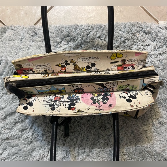 Disney Mickey And Minnie Mouse Lock and Key Satchel Vintage 1990’s - Picture 7 of 10